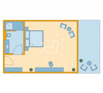 Zimmerskizze Doppelzimmer Deluxe