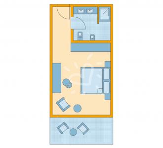 Zimmerskizze Doppelzimmer Superior Nebengebäude